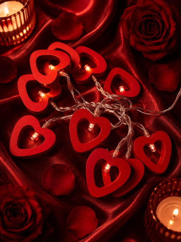 Heart string lights